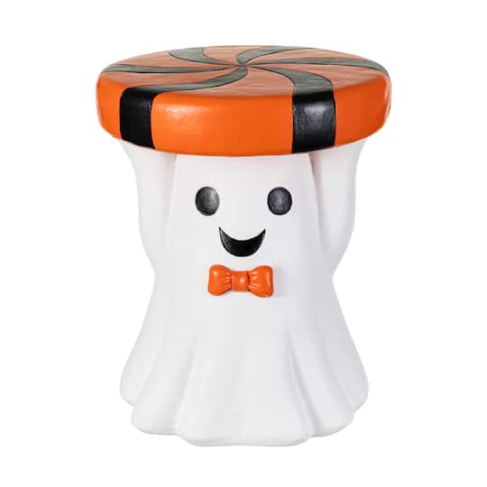 Glitzhome® 14.75" Halloween MGO Ghost Stool